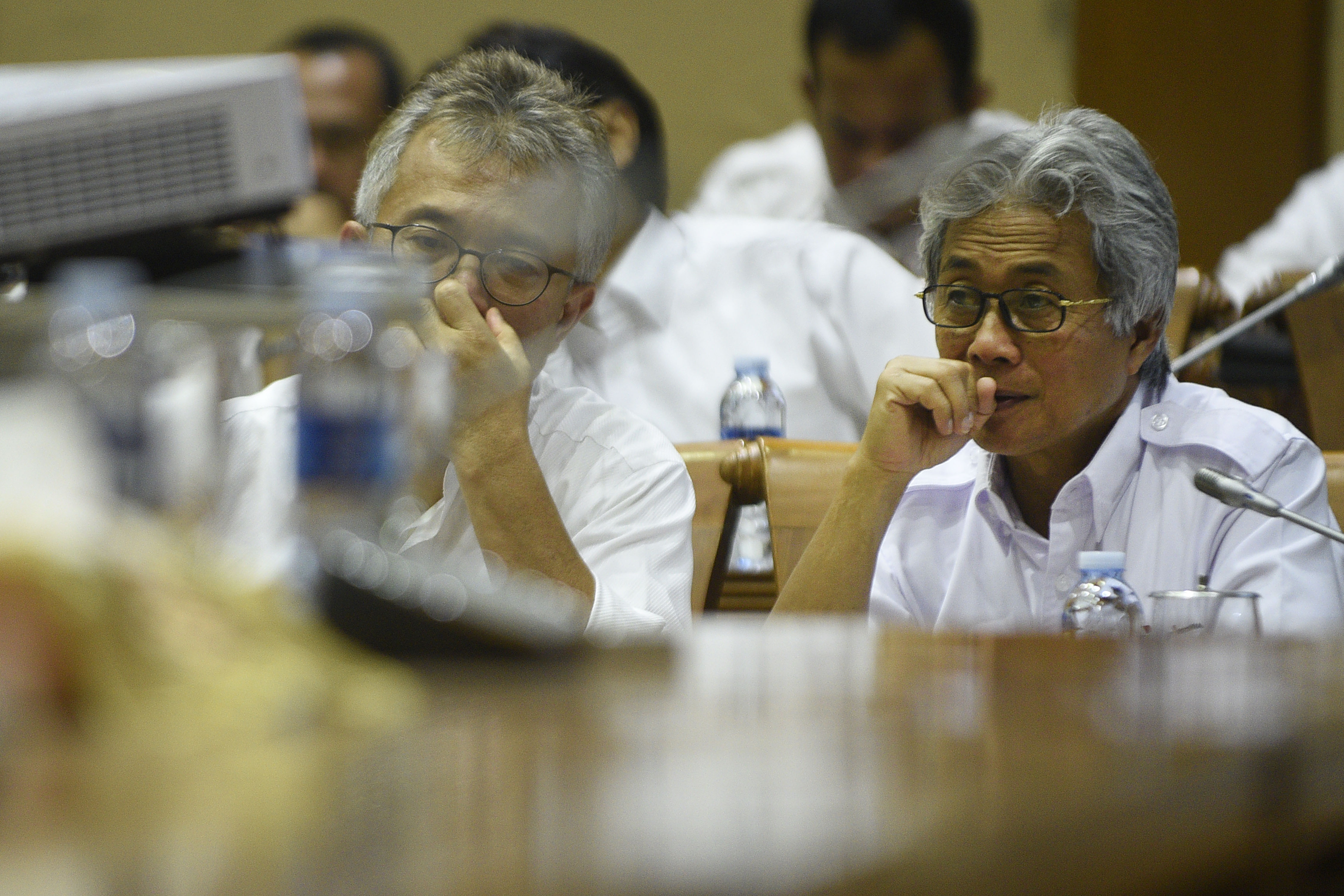 Kepala SKK Migas Dwi Soetjiipto (kanan)