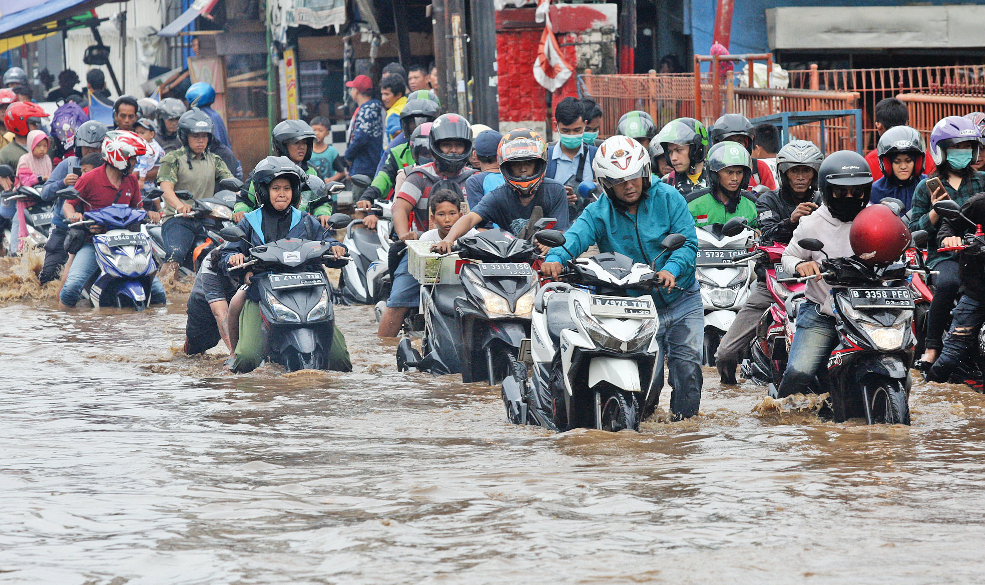Sepeda Motor Terdampak Banjir