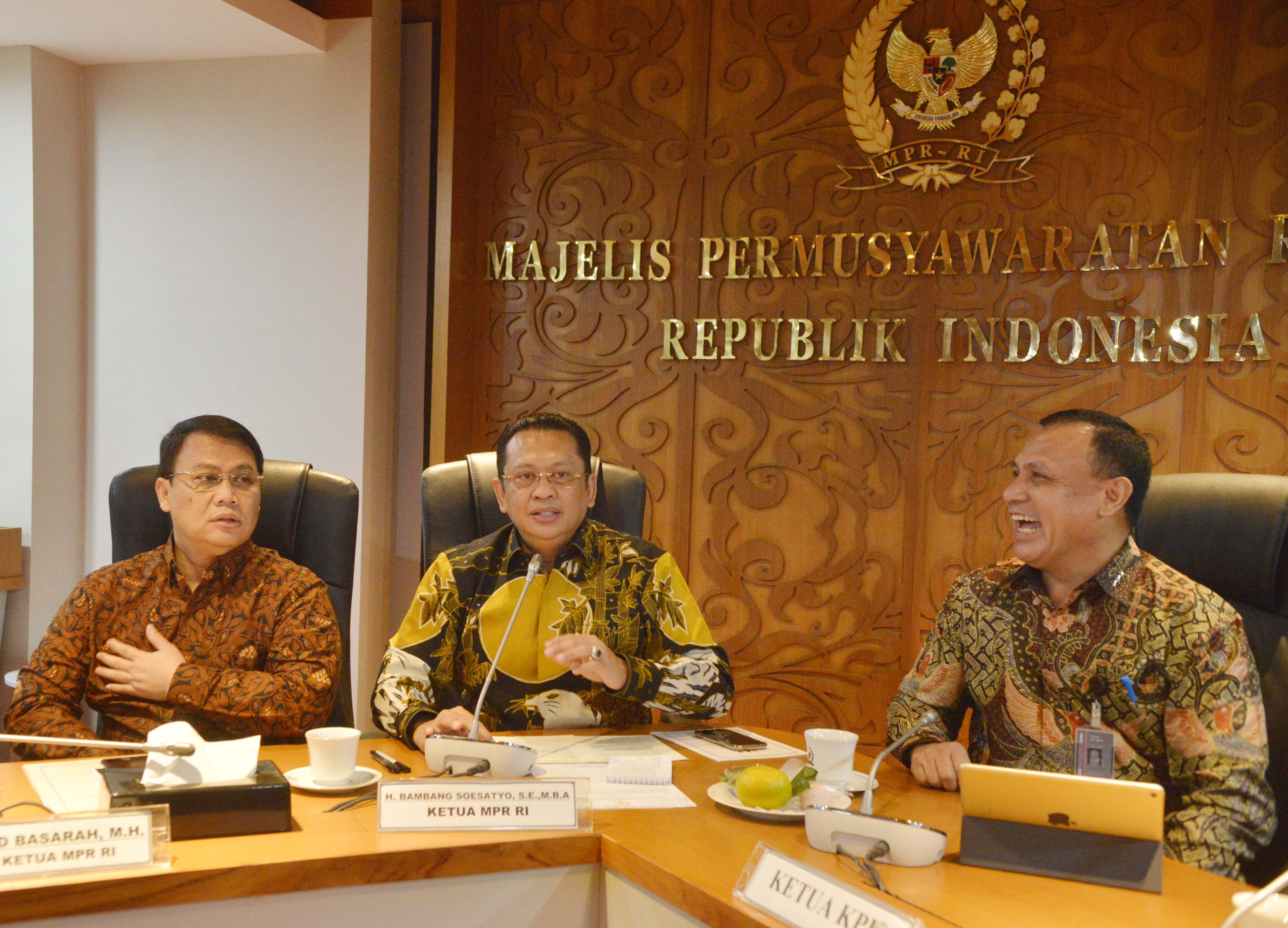 Silaturahmi Pimpinan KPK ke MPR