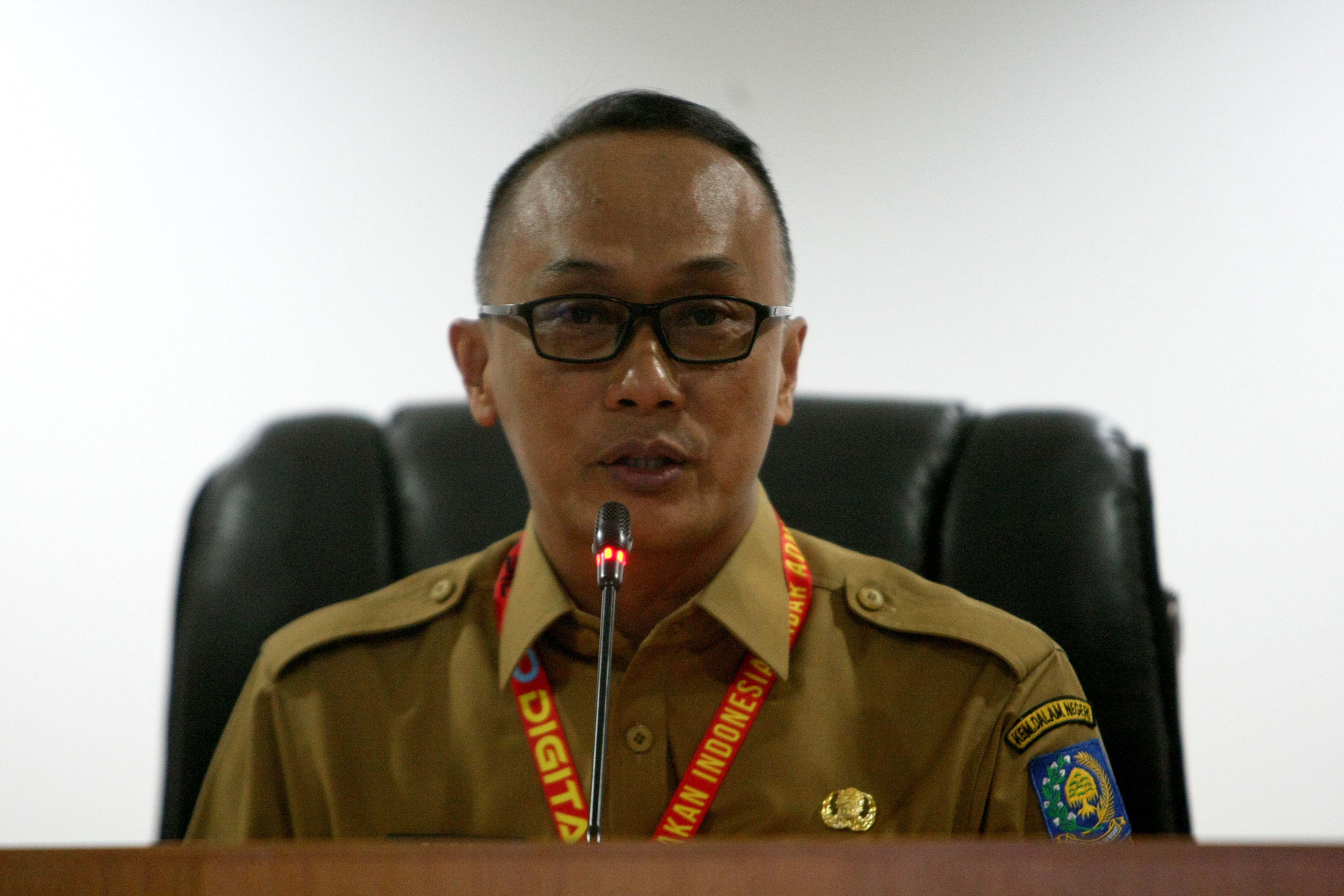 Dirjen Kependudukan dan Pencatatan Sipil Kemendagri Zudan Arif Fakrulloh menyampaikan keterangan pers terkait perbaikan dokumen kependudukan