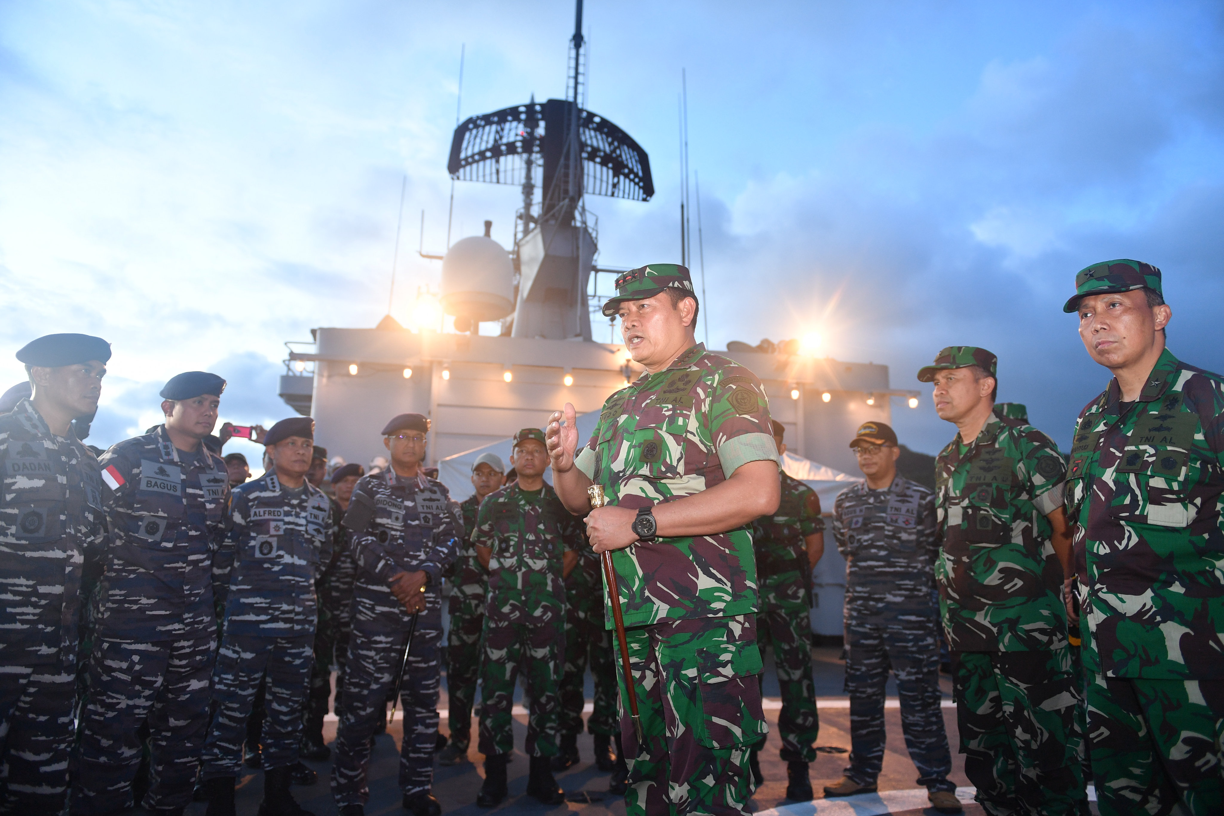 Personel TNI di Ranai, Natuna