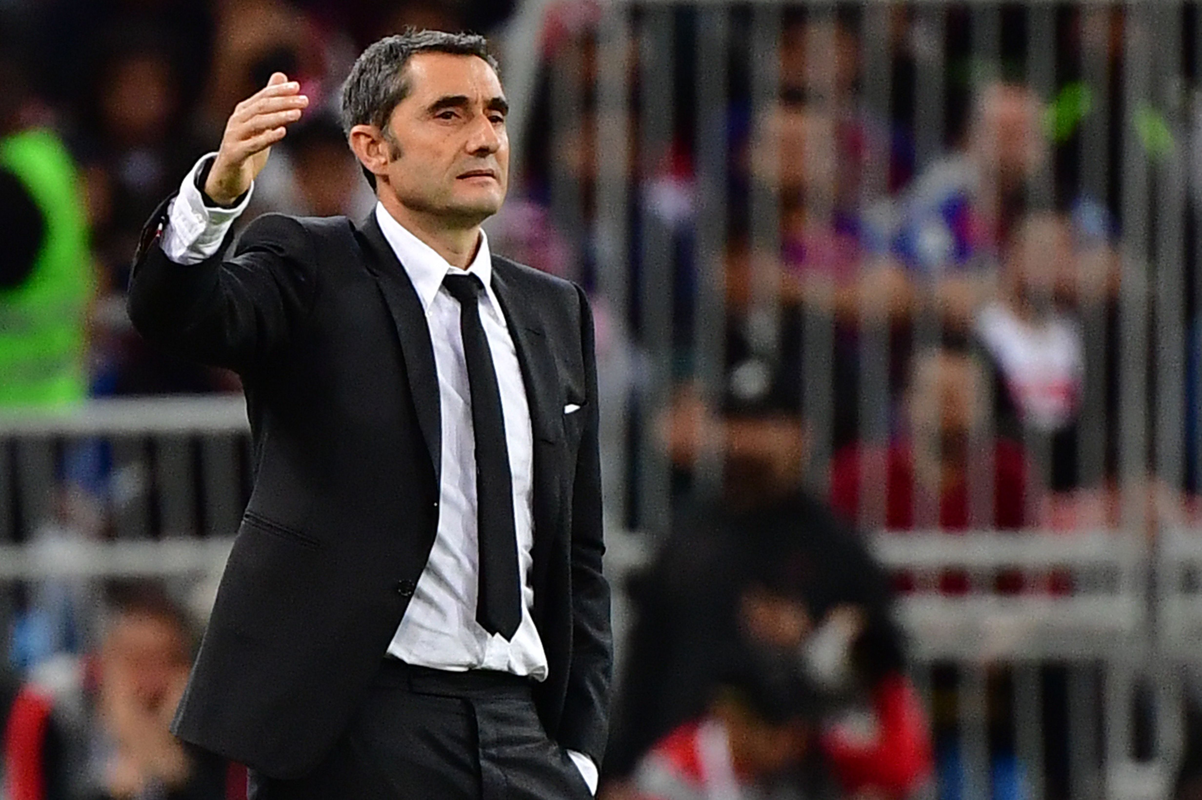 Pelatih BArcelona Ernesto Valverde