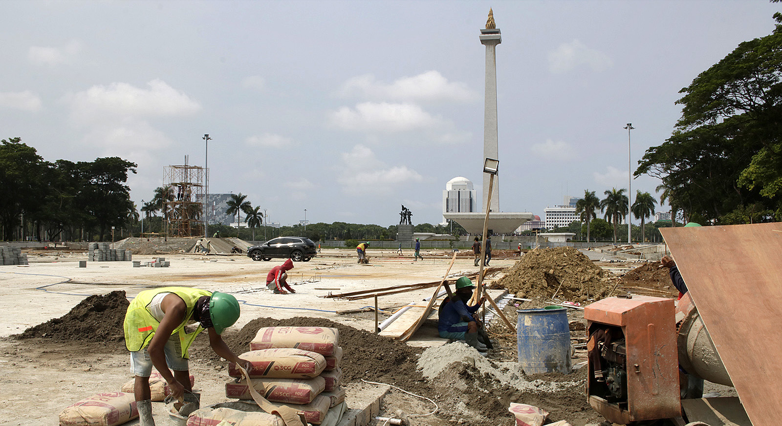 Demi Revitalisasi Monas, Ratusan Pohon Ditebang