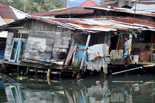 Potret kemiskinan di wilayah DKI Jakarta.