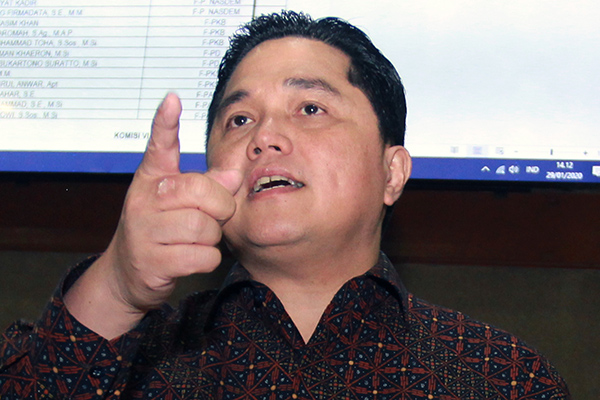 Menteri BUMN Erick Thohir