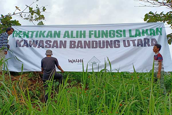 Walhi Jabar Tuntut Setop Alih Fungsi Lahan di Punclut