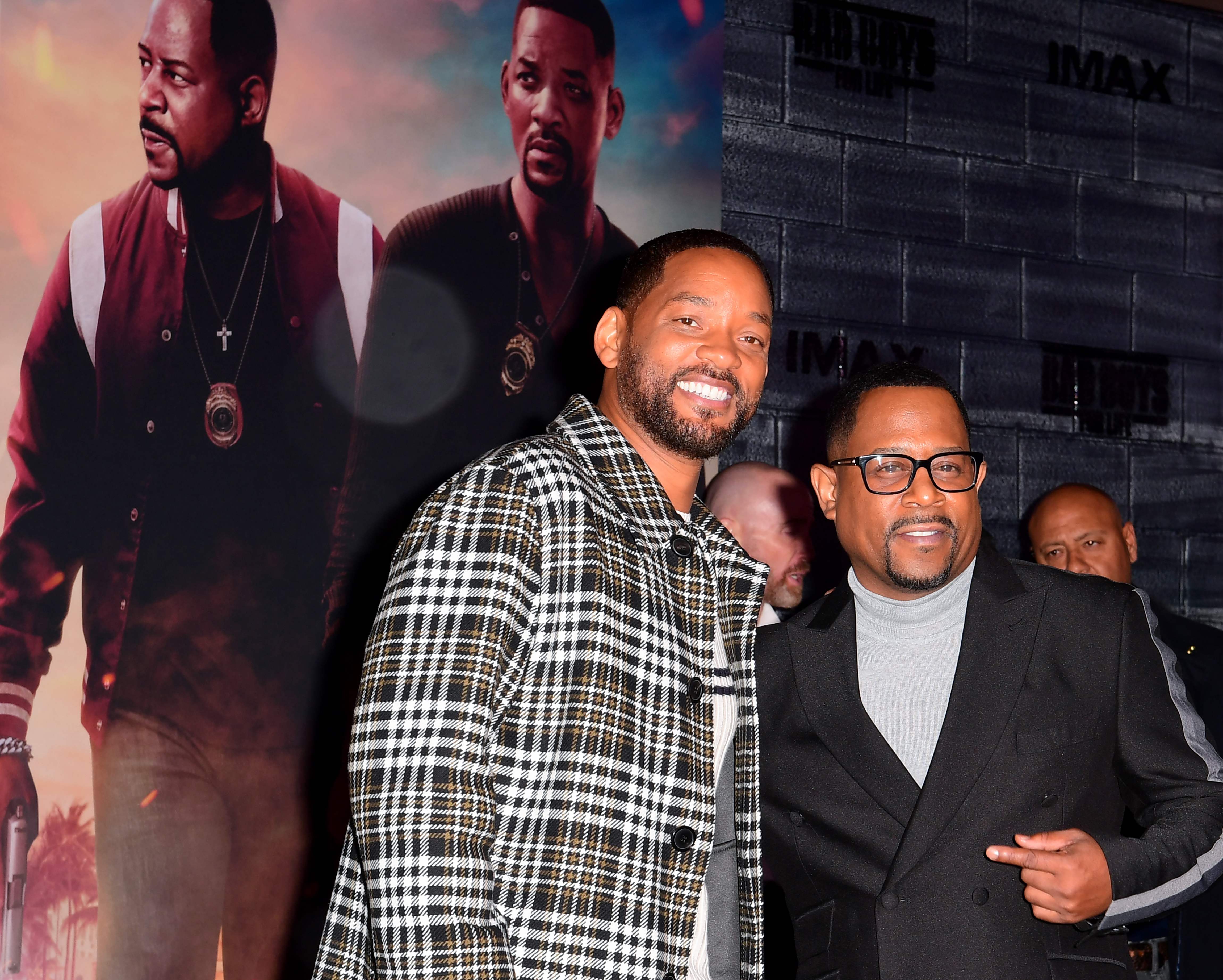 Will Smith (kiri) dan Martin Lawrence menghadiri pemutaran perdana film Bad Boys for Life di Hollywood, Amerika Serikat.