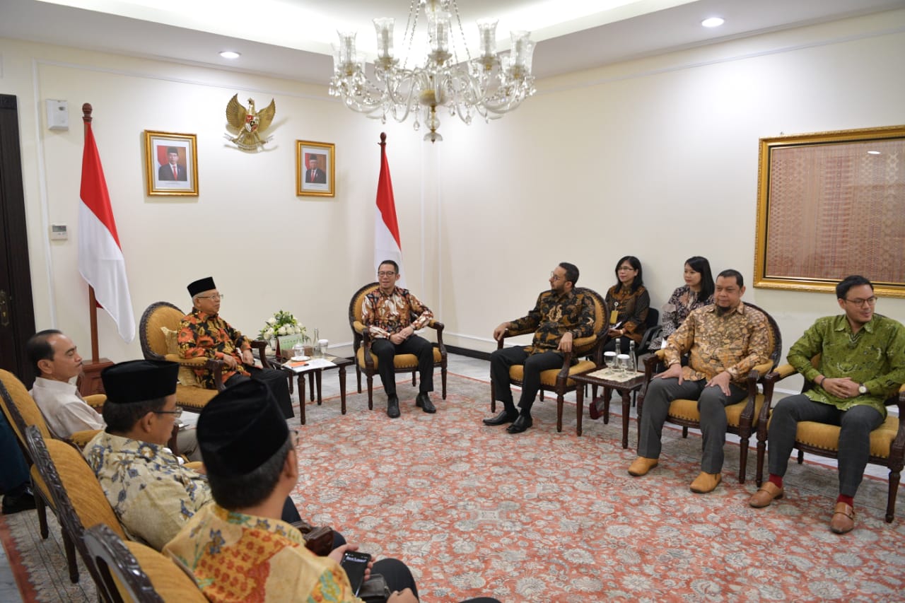 Wakil Presiden K.H. Ma'ruf Amin menerima Ketua Umum Asosiasi Fintech Syariah Indonesia (AFSI), Ronald Yusuf Wijaya