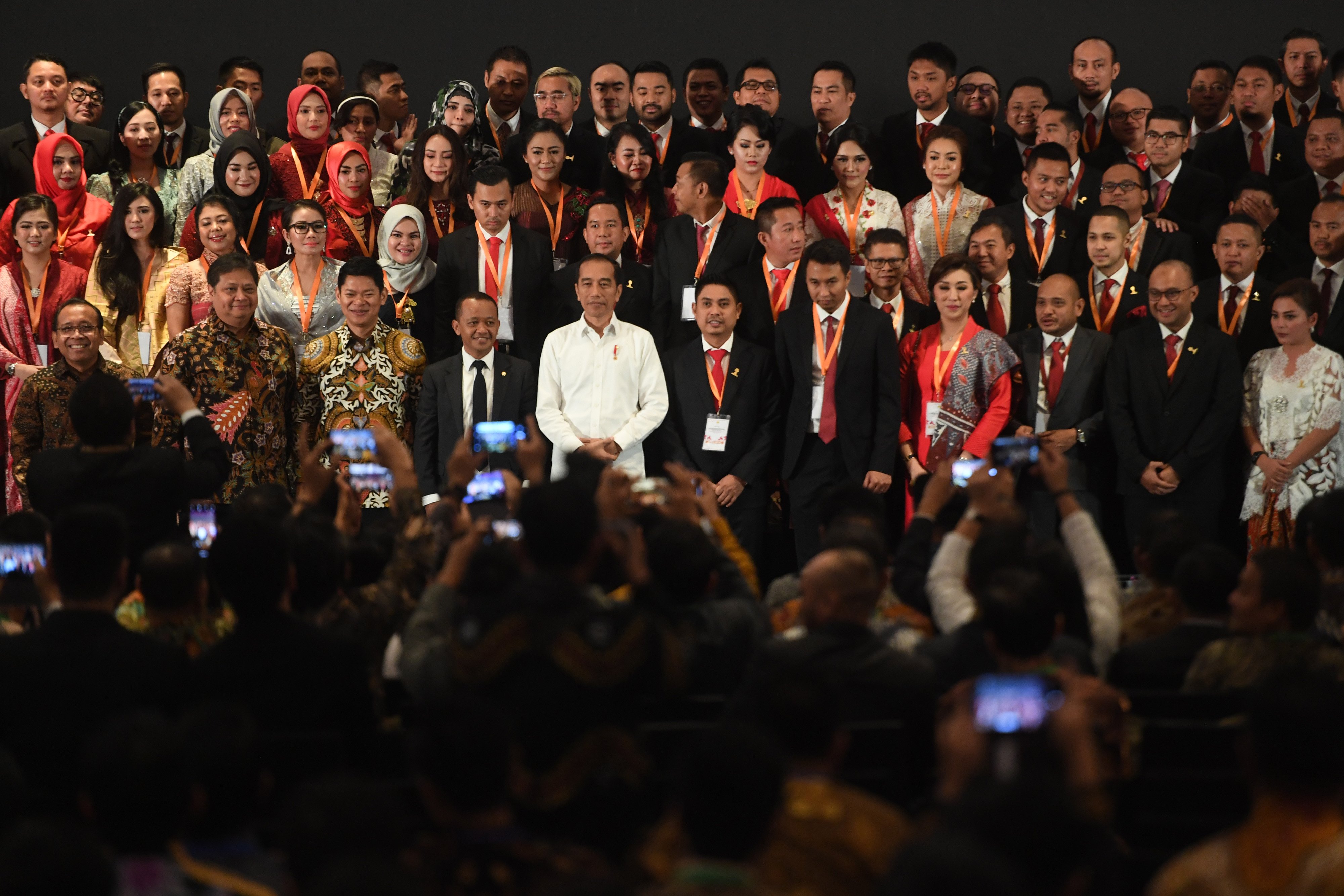 Presiden Joko Widodo menghadiri acara BPP HIPMI 2020