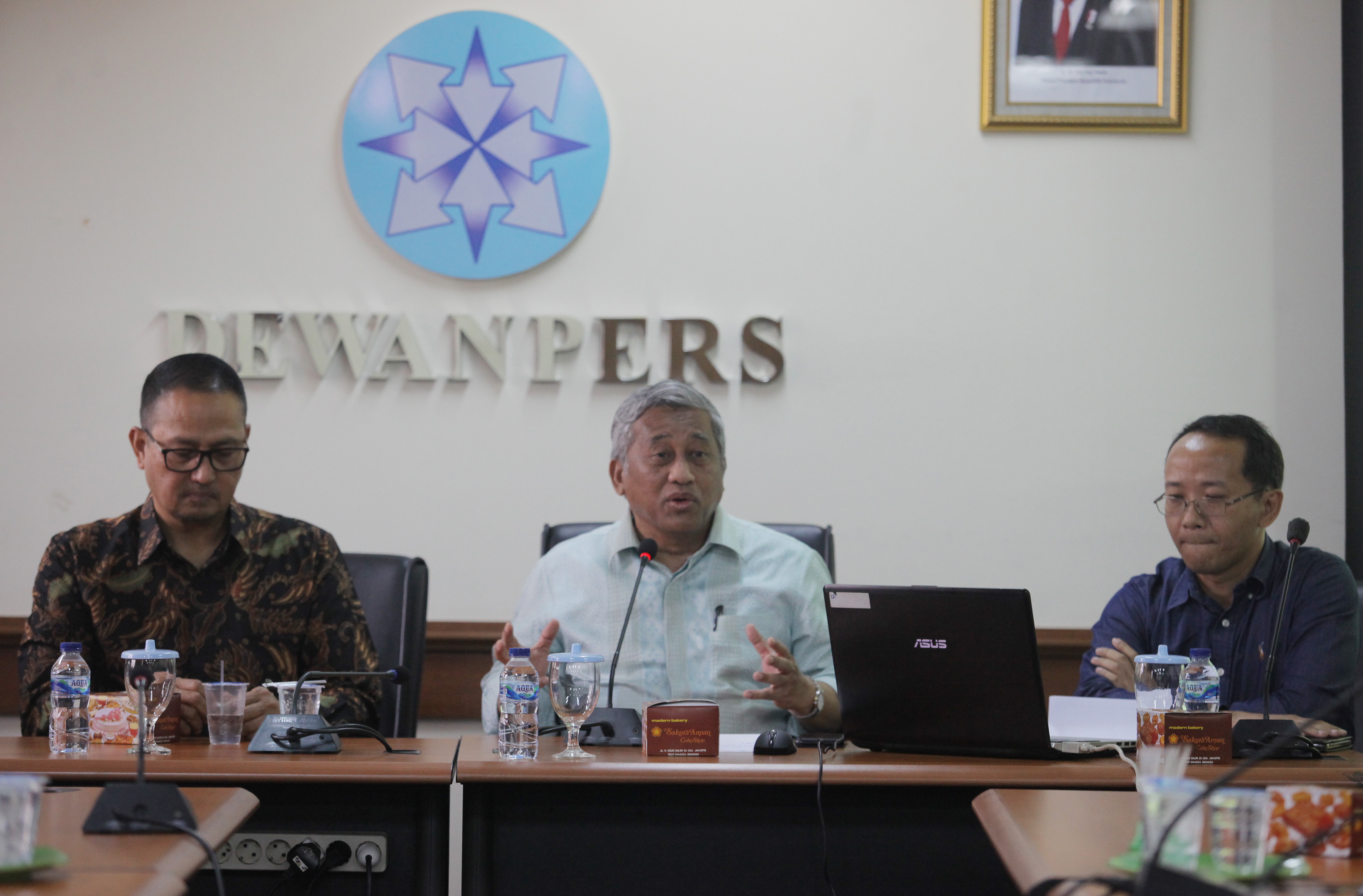 RAPAT KERJA MEDIA DEWAN PERS: rapat kerja antar lembaga Pers di Gedung Dewan Pers, Jakarta, Selasa (21/1/2020
