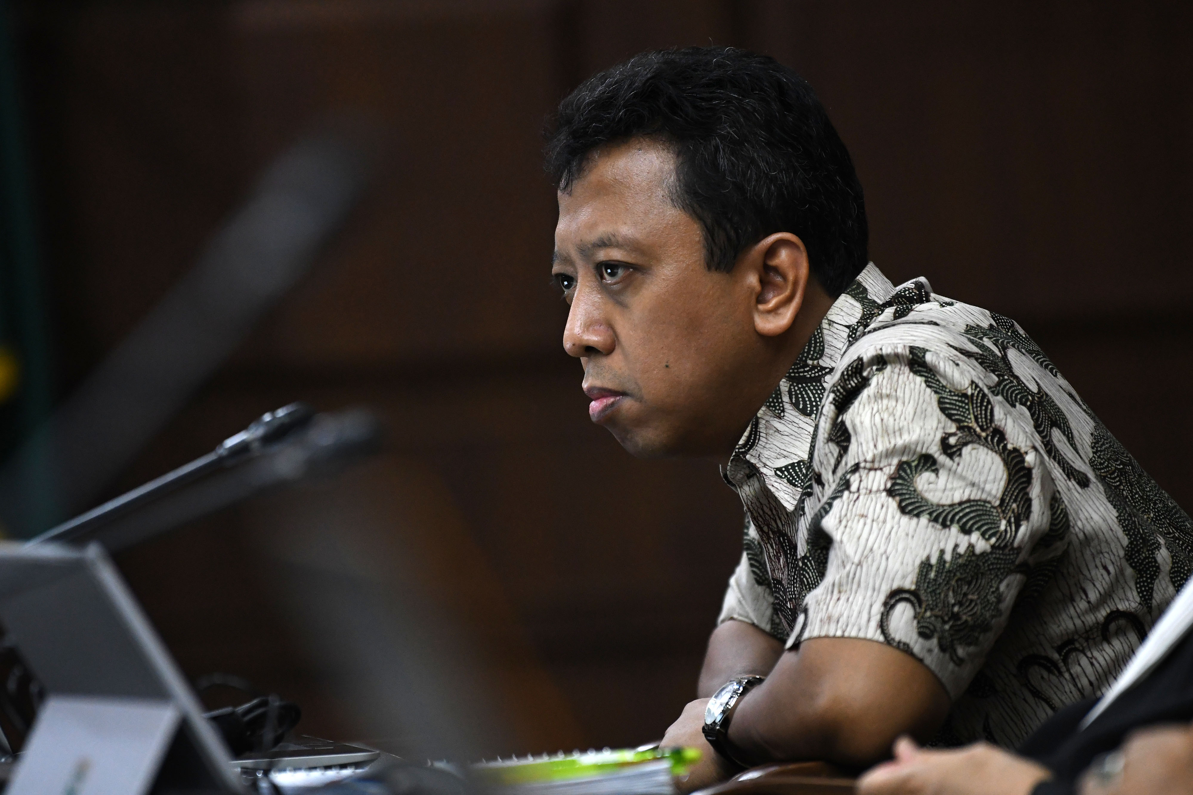 Terdakwa kasus suap jual beli jabatan di lingkungan Kementerian Agama Romahurmuziy