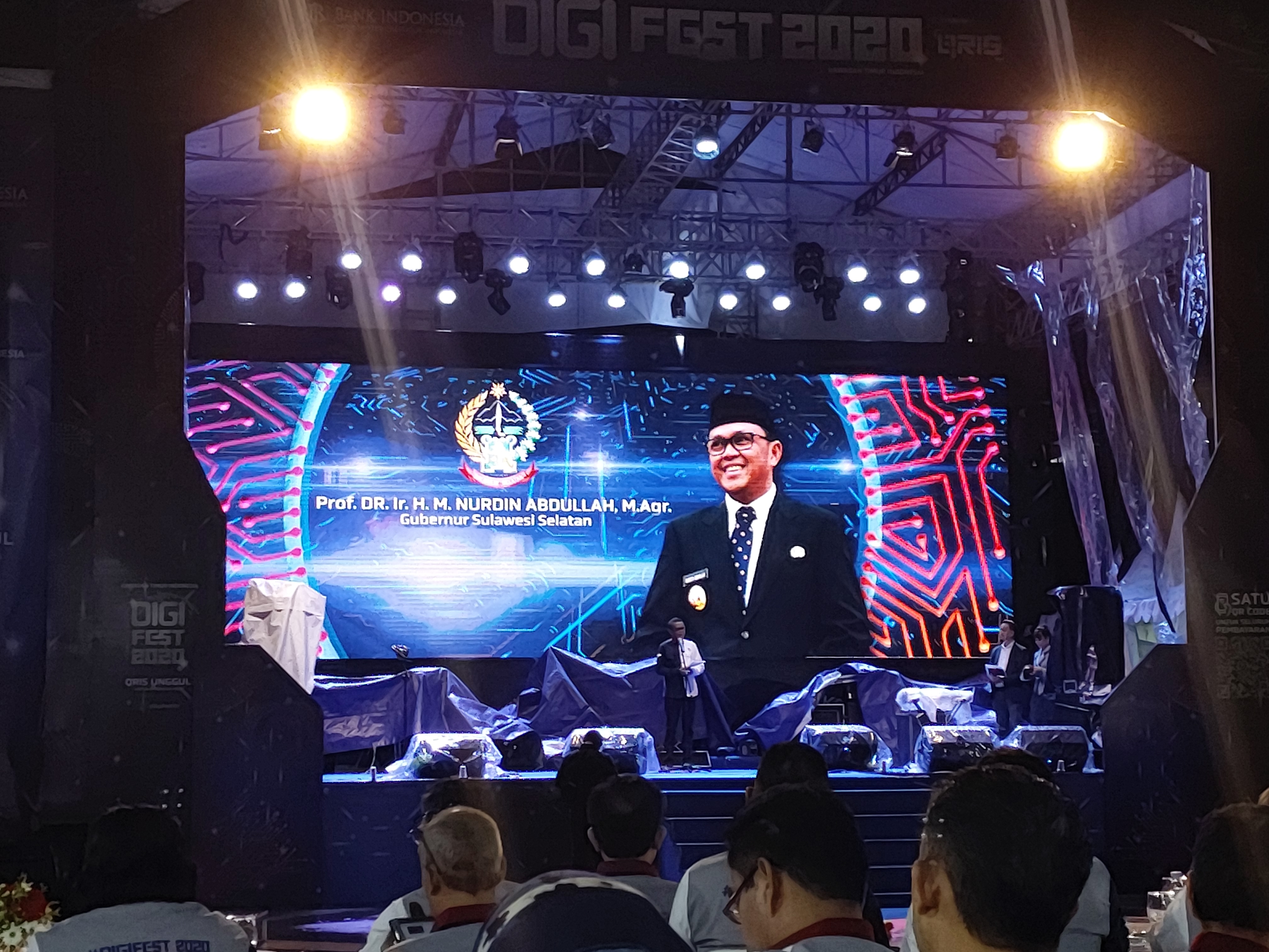 Gubernur Sulses Nurdin Abdullah di ajang KTI Digi Fest 2020