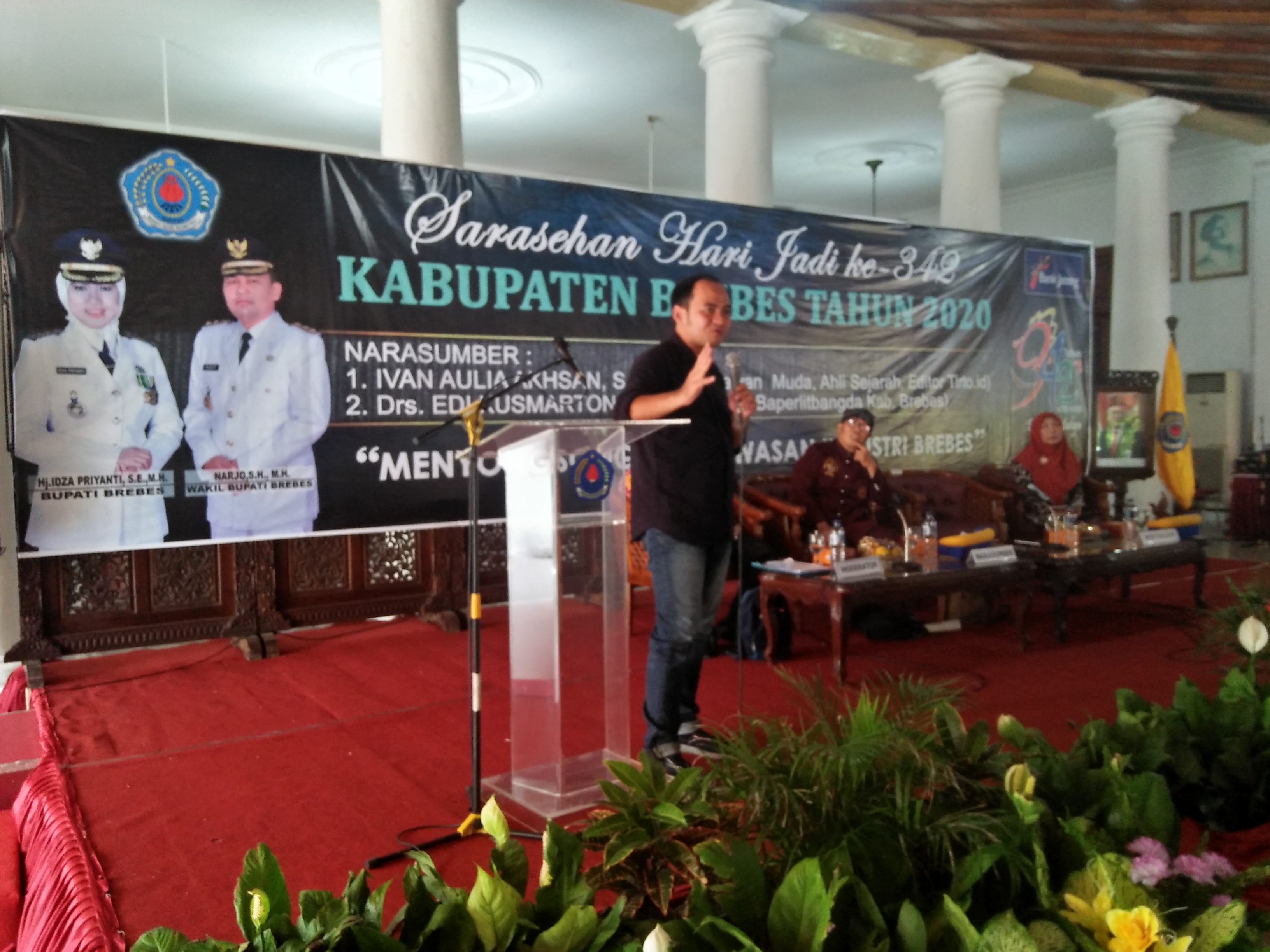 Ivan, pembicara dalam rangkaian memperingati HUT Brebes ke-342 terkait kawasan industri