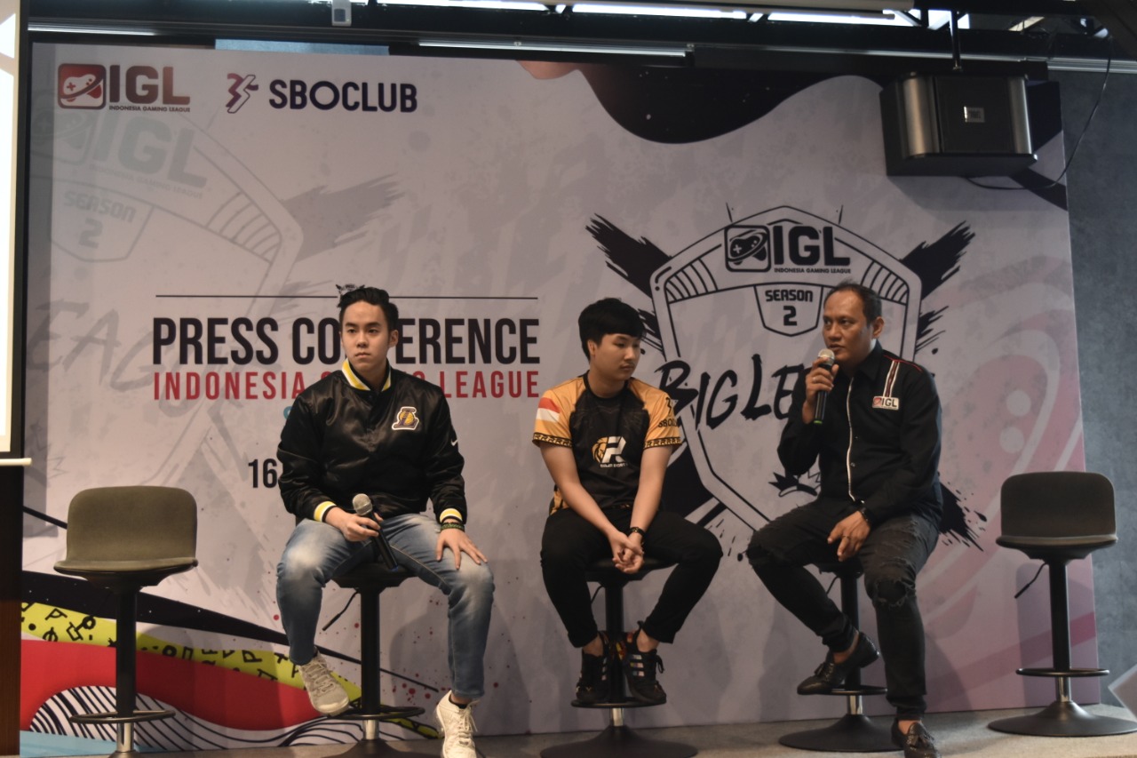 Konferensi pers Indonesia Gaming League (IGL).