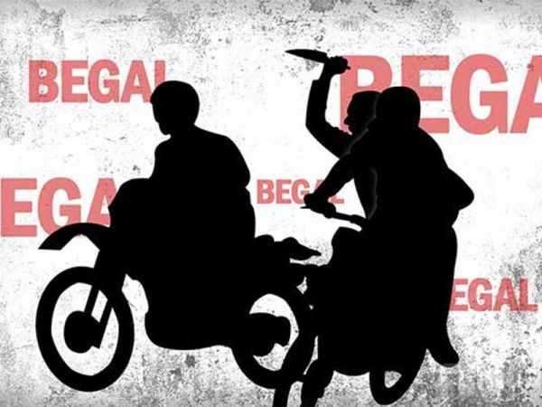 Ilustrasi begal motor