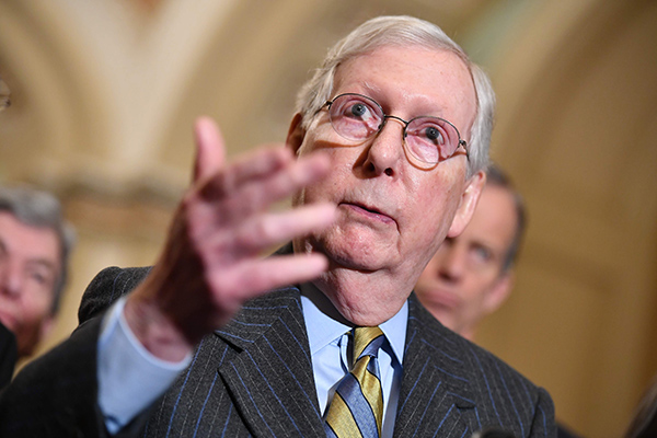 Pemimpin Mayoritas Senat Amerika Serikat (AS) dari Partai Republik, Mitch McConnell