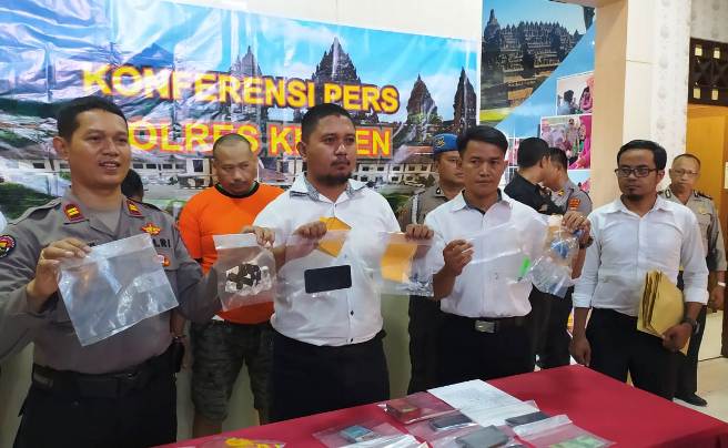 Polres Klaten Tangkap Empat Tersangka Kasus Narkoba