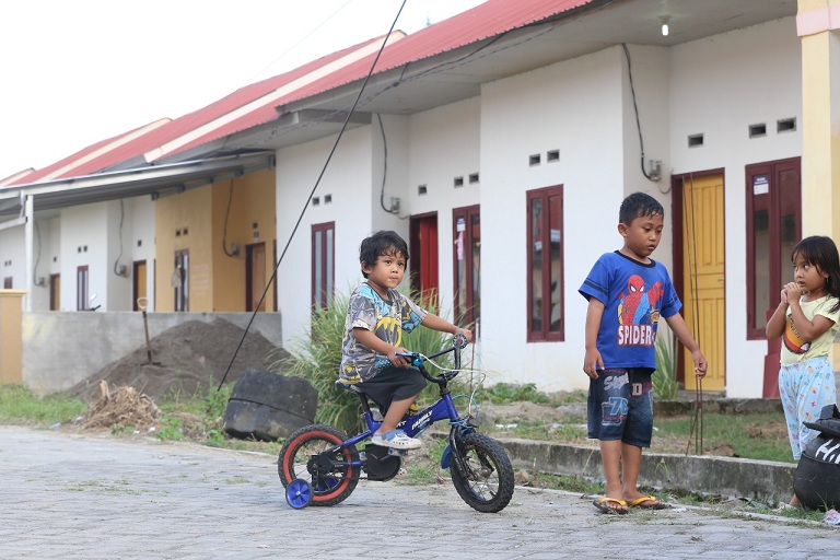 Suasana perumahan yang dibiayai dengan anggaran FLPP