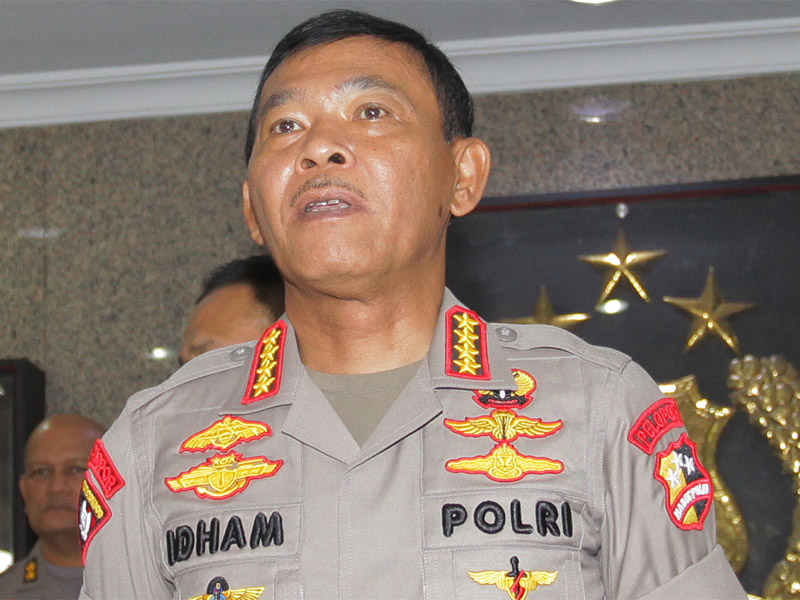 Kapolri, Jenderal Idham Azis. 