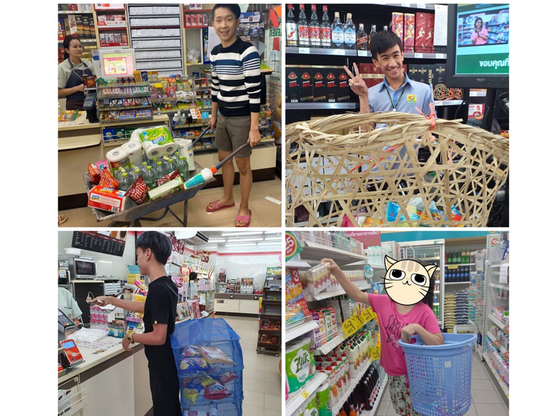 Kreativitas warga Thailand dalam menyikapi larangan kantong plastik sekali pakai.