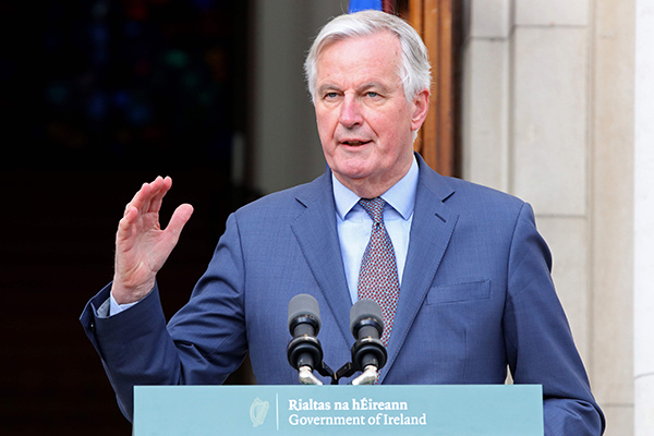 Ketua negosiator Brexit Uni Eropa, Michel Barnier 