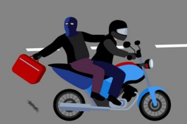 Ilustrasi aksi penjambretan. 