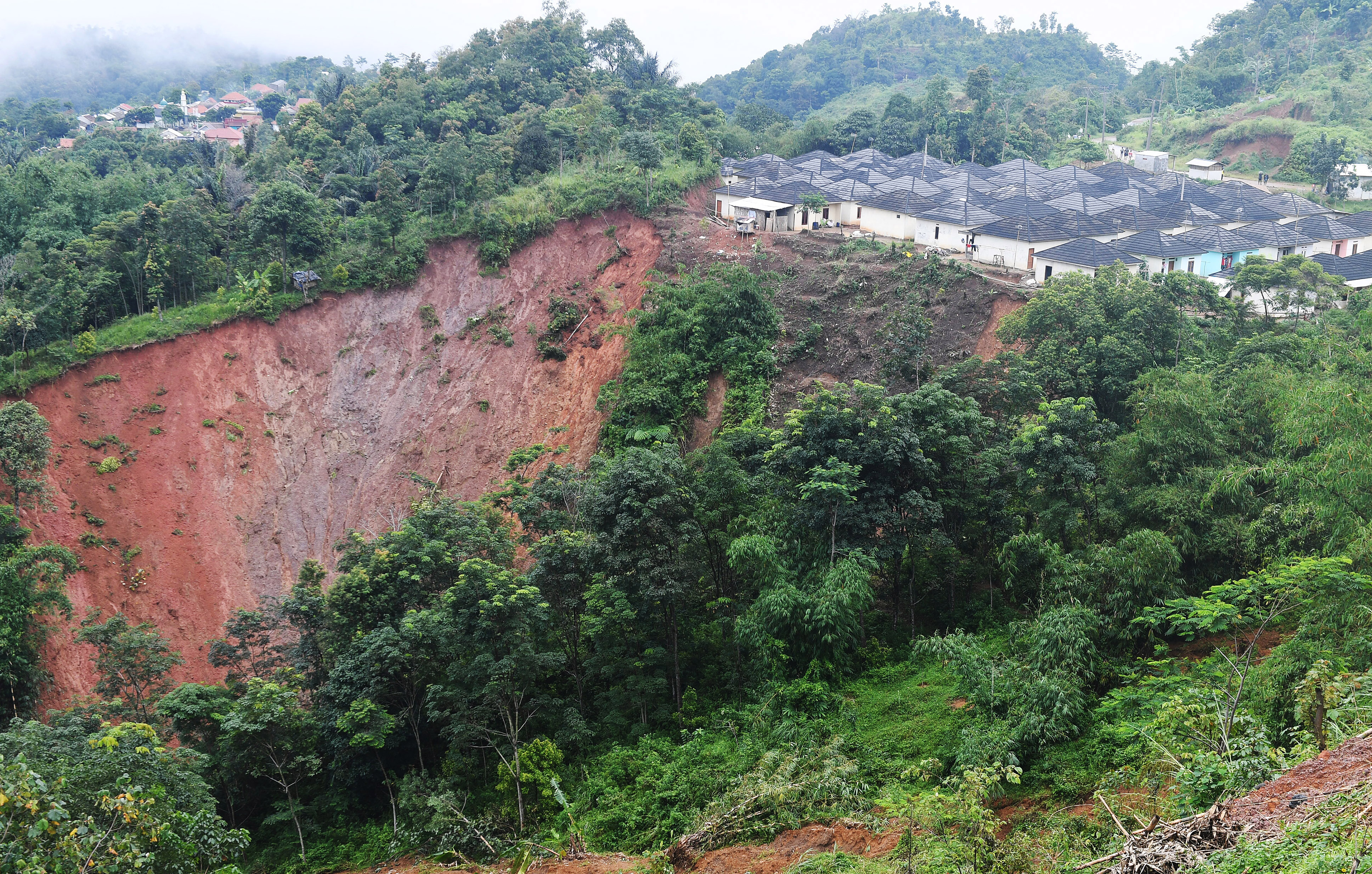 Ilustrasi bencana longsor