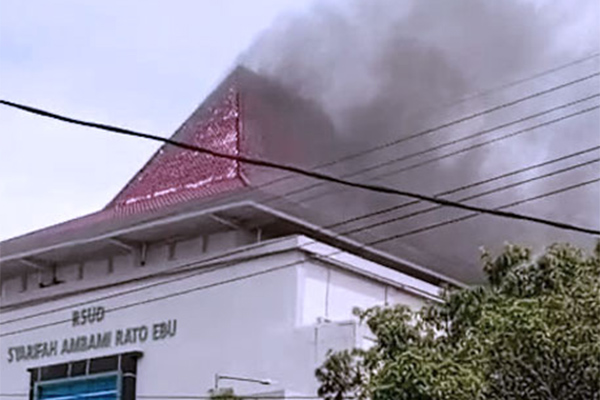 Bangunan Utama RSUD Bangkalan Terbakar