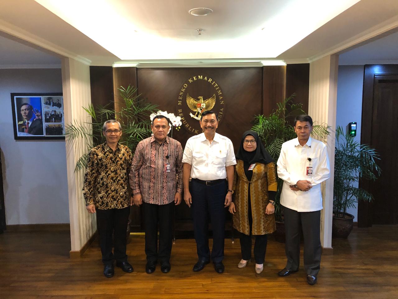 Pimpinan KPK berkunjung ke Kantor Kemenko Maritim dan Investasi