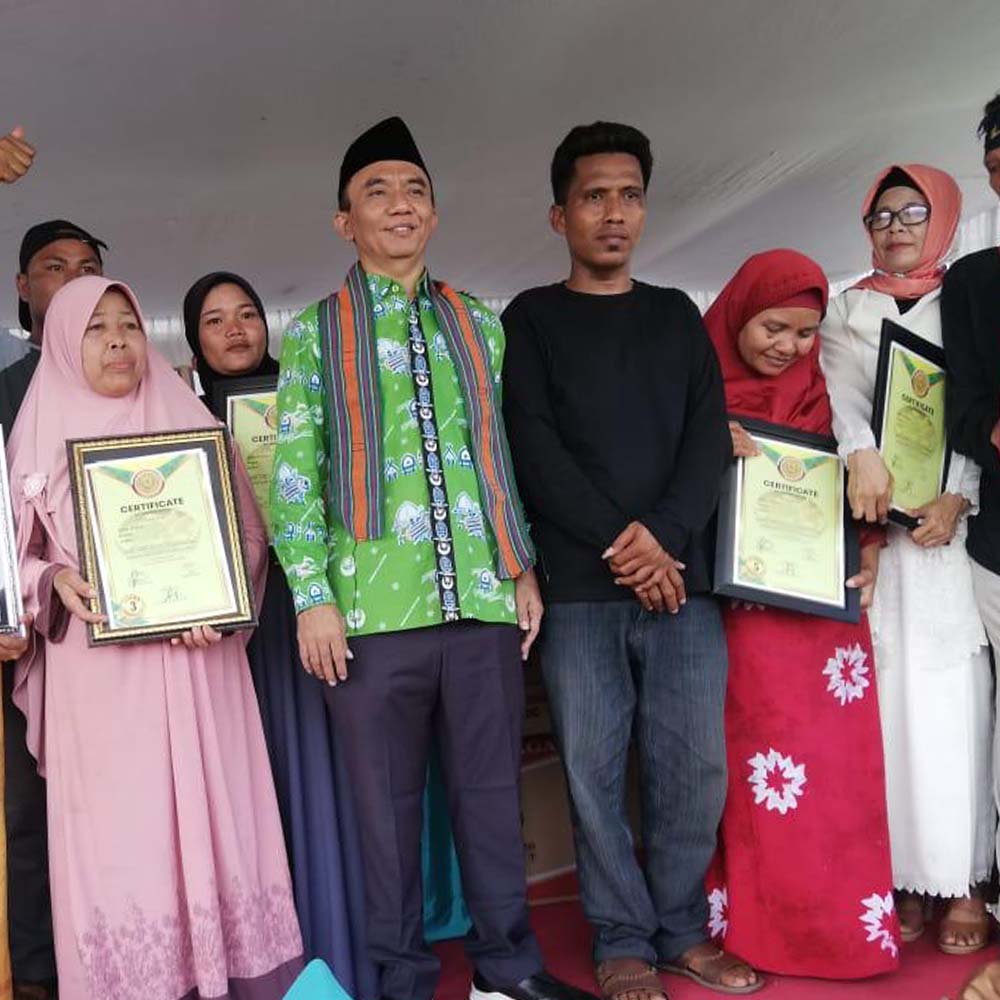 Anggota DPR dari Frakjsi NasDem Syamsul Luthfi saat melakukan reses di Dapilnya