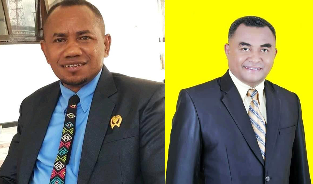 Pasangan bakal calon bupati Kabupaten Timor Tengah Utara (TTU), Nusa Tenggara Timur 2020, Dolvianus Kolo (kiri) dan Agustius Tulasi (kanan).