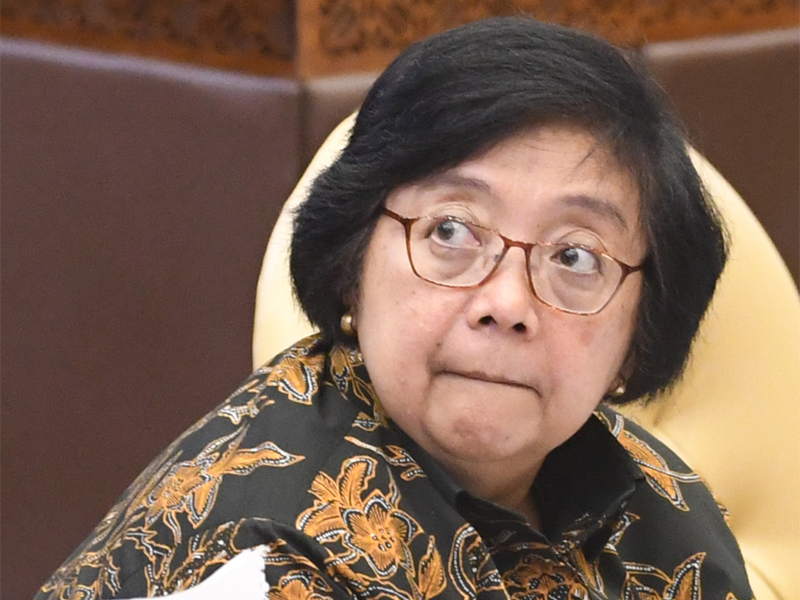 Menteri Lingkungan Hidup dan Kehutanan Siti Nurbaya Bakar.