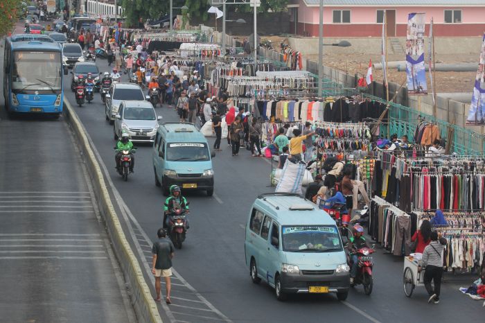 PKL di sekitar pasar senen