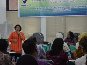 Deputi Bidang Pengawasan Pangan Olahan Badan Pengawas Obat dan Makanan, Tetty Helfery Sihombing.