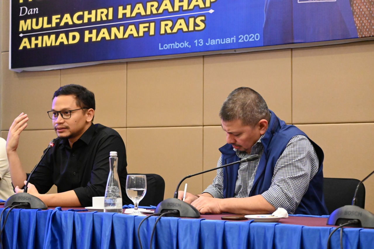 Silaturahmi Mulfachri Harahap dan Hanafi rais di Lombok, NTB