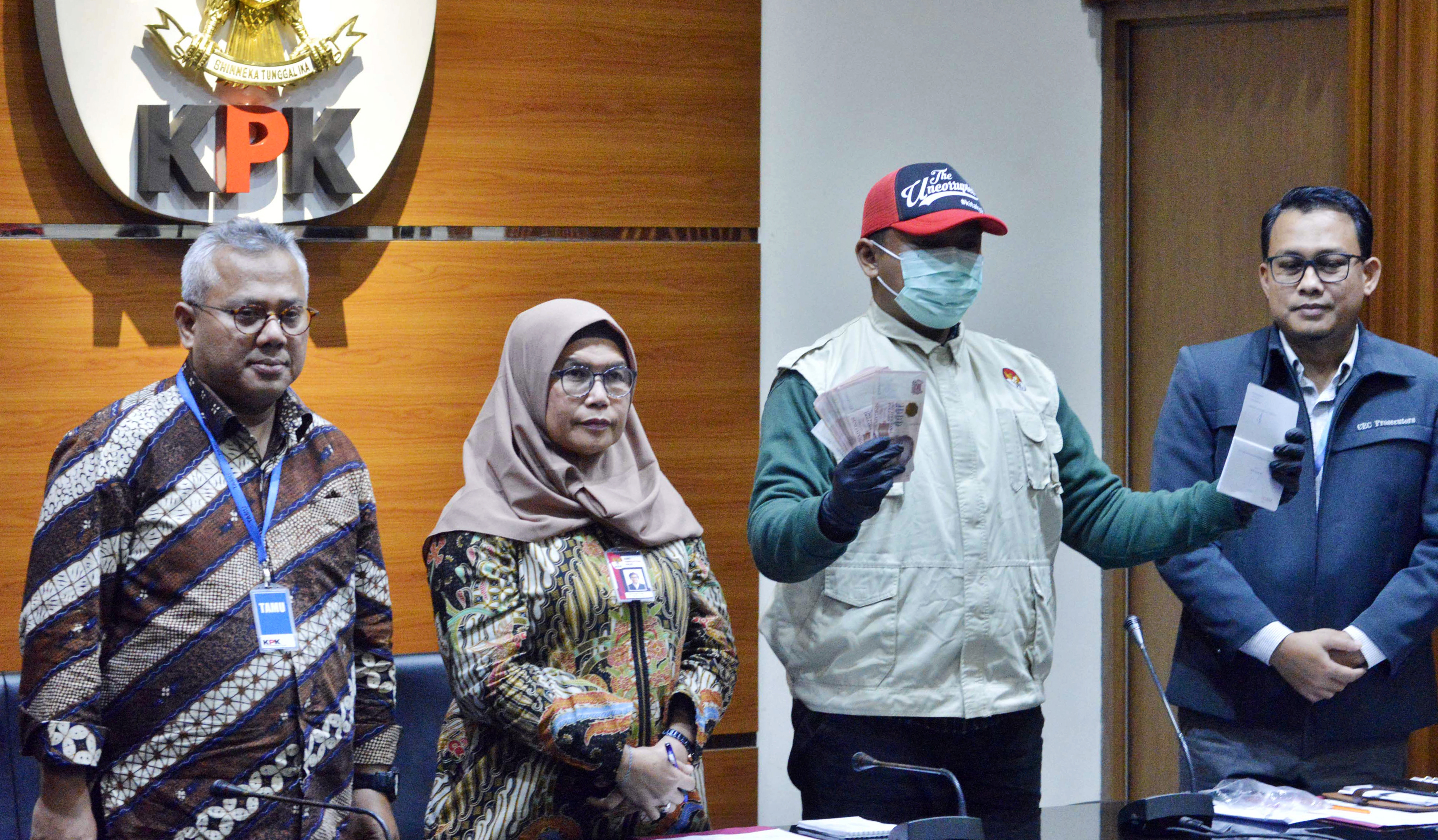 Konperensi pers KPK bersama KPU terkait OTT komisioner KPU Wahyu Setiawan