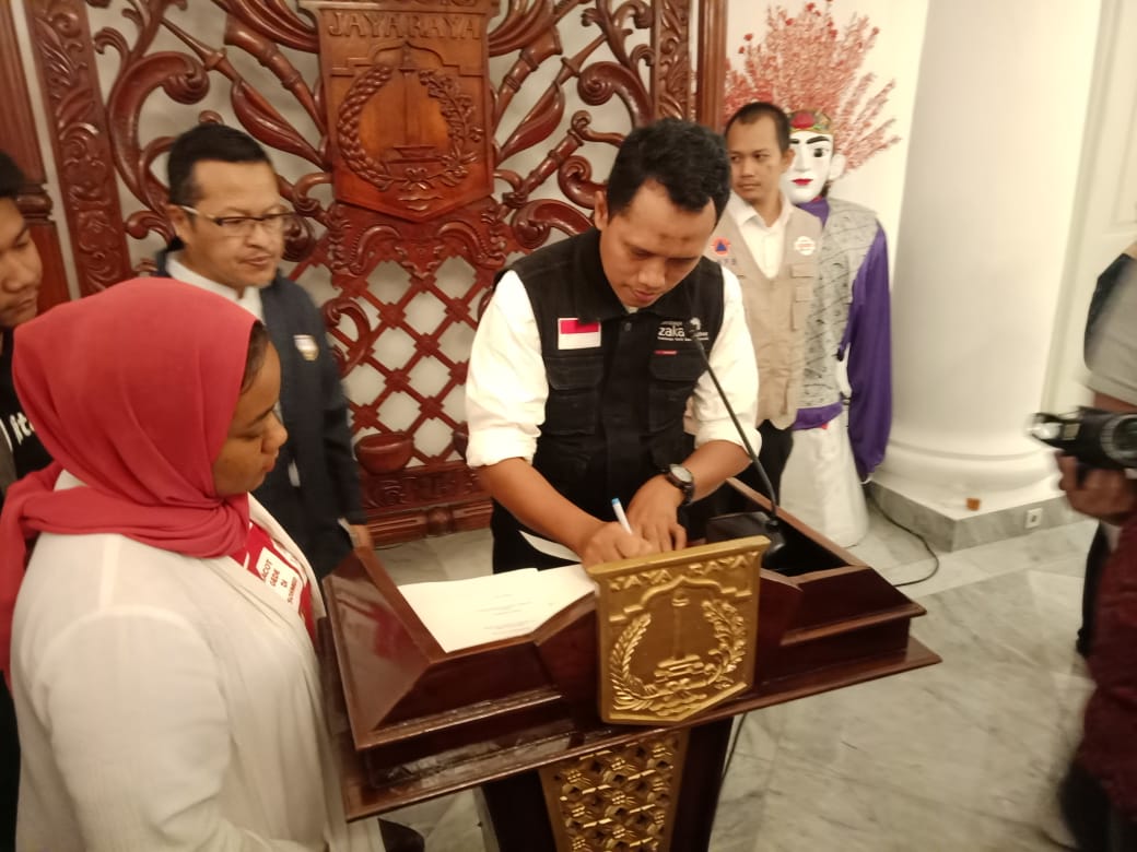 Kerja sama penanggulangan bencana LAZ Al Azhar dengan BPBD DKI Jakarta