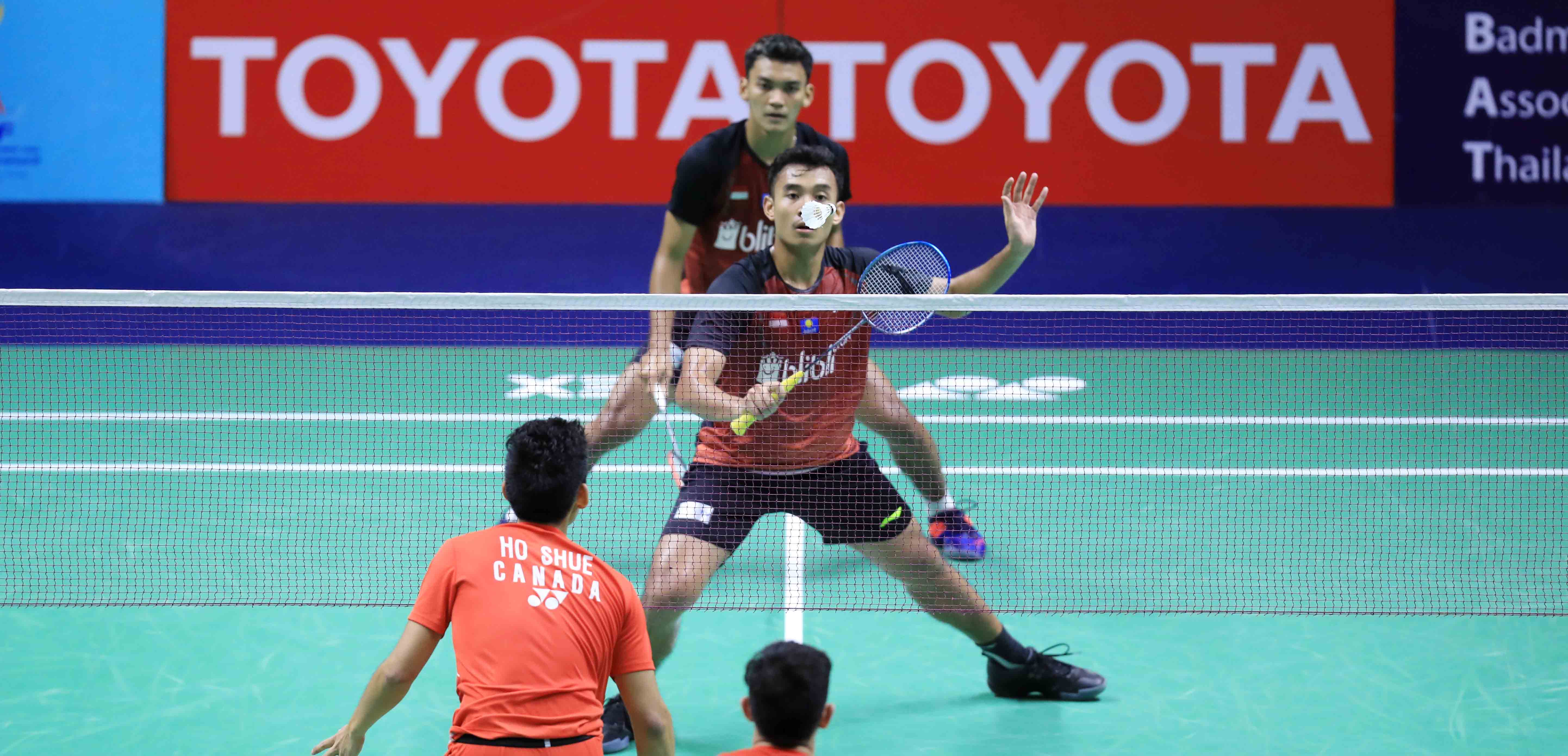 GANDA putra Indonesia Bagas Maulana/Muhammad Shohibul Fikri terhenti di babak dua Thailand Masters 2020.
