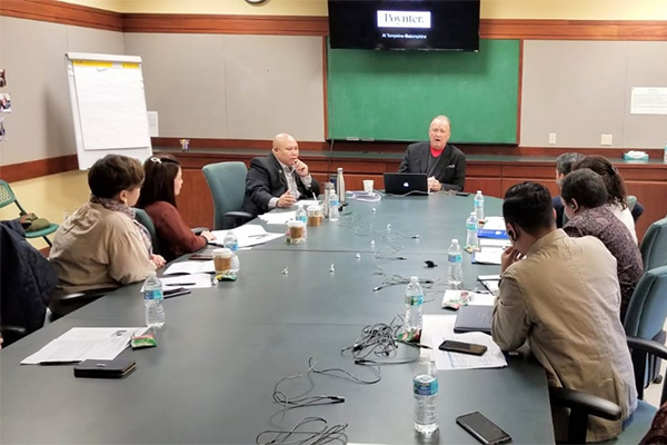 Peserta IVLP bersama Al Tompkins, Senior Faculty untuk broadcasting dan online di The Poynter Institute 