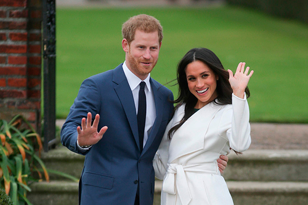 Pangeran Harry dan istrinya Meghan Markle 