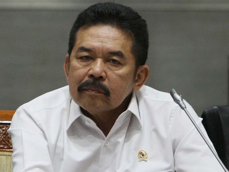 Jaksa Agung ST Burhanuddin saat hadir dalam rapat kerja dengan Komisi III DPR di Gedung Nusantara I, Kompleks Parlemen Senayan, Jakarta.