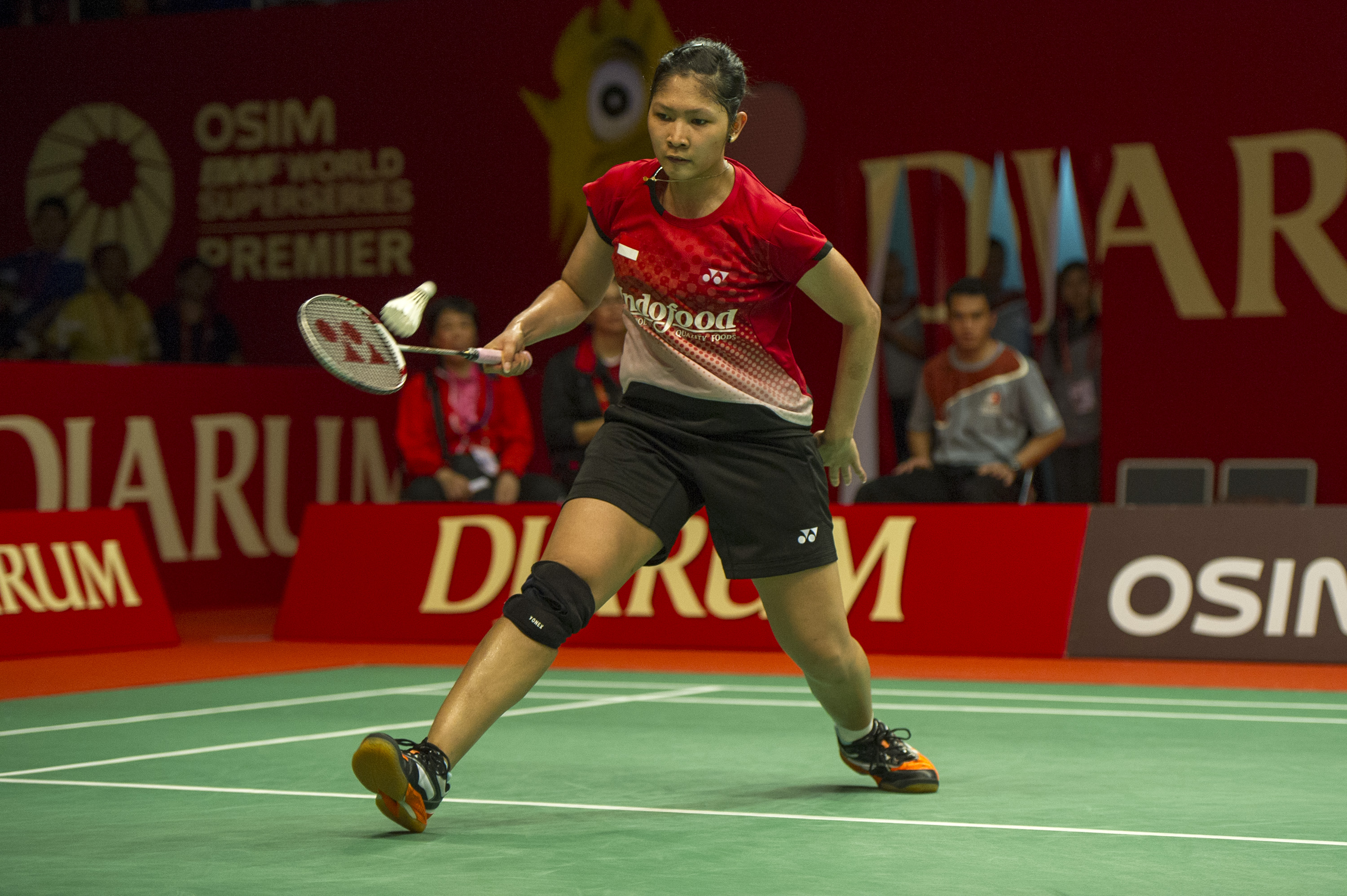Linda Wenifanetri saat berlaga di Indonesia Terbuka 2013.