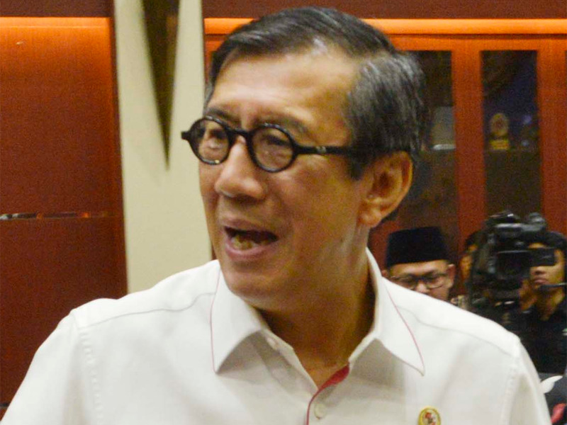 Menteri Hukum dan HAM (Menkumham) Yasonna Laoly 