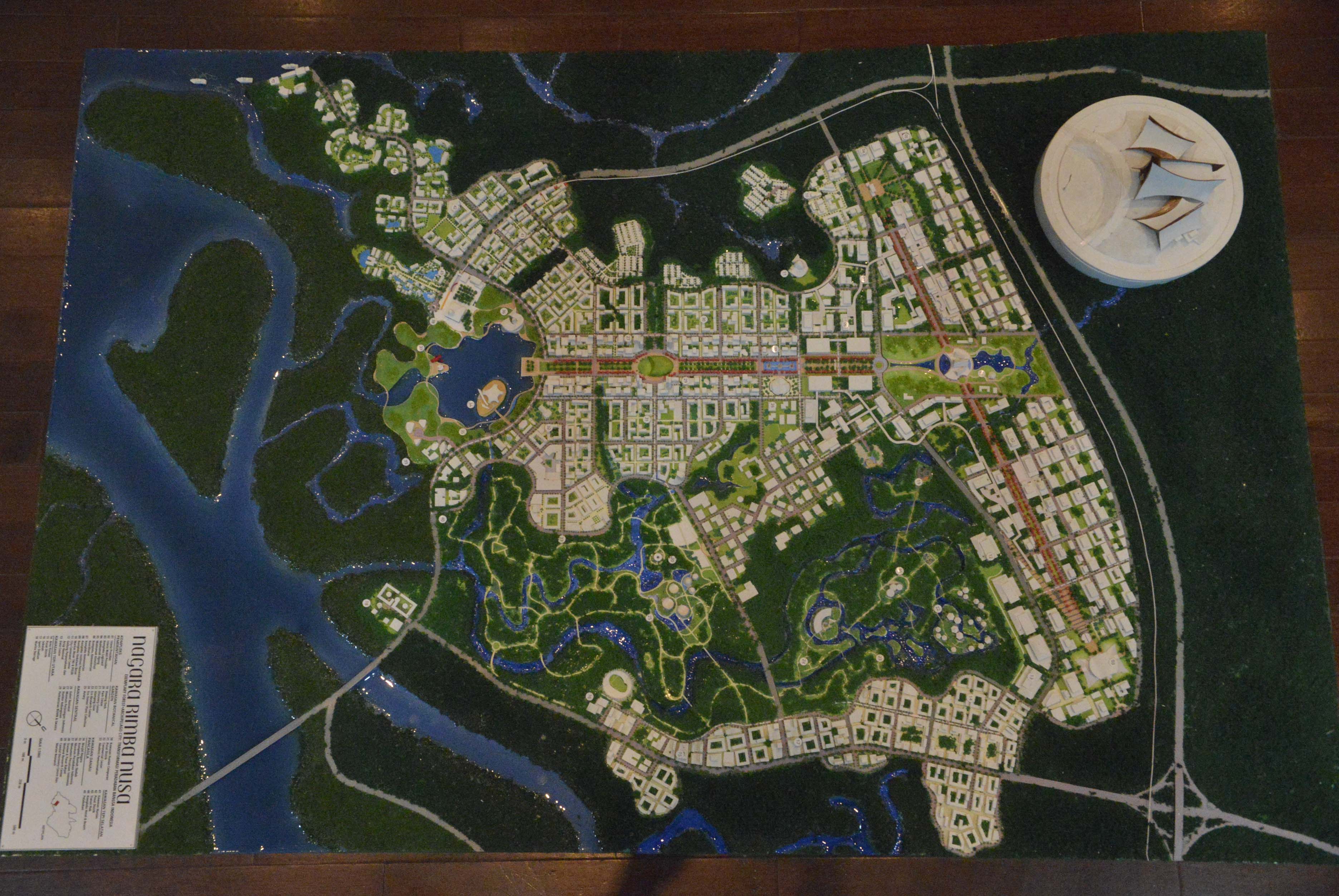 Maket Desain Ibu Kota Baru