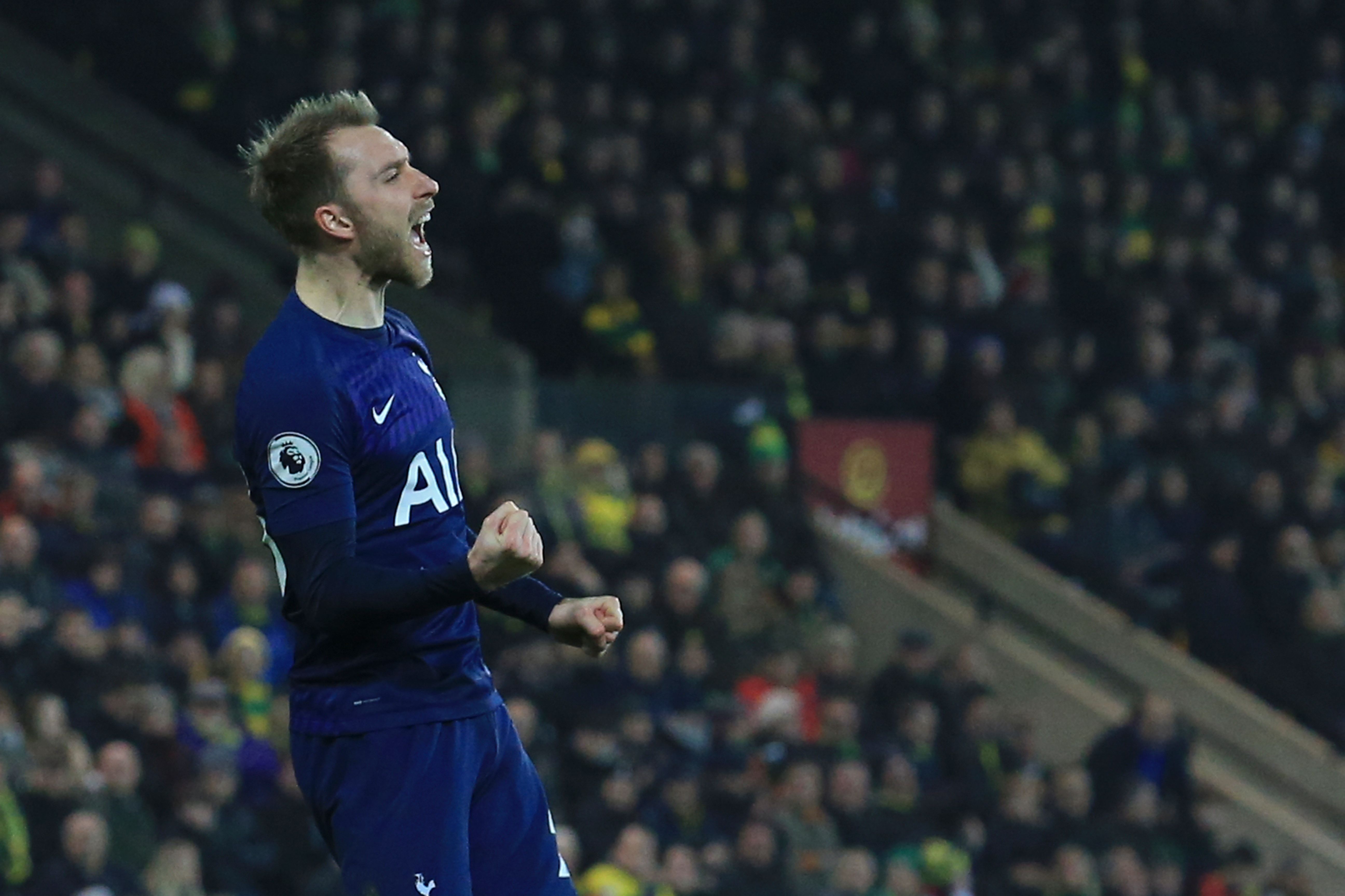 Gelandang Tottenham Hotyspurs Cristian Eriksen