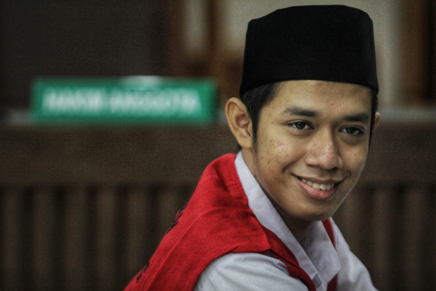 Terdakwa kasus demonstrasi berujung kerusuhan, Dede Lutfi Alfiandi.