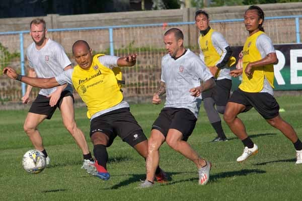 Bali United melakukan latihan intensif menjelang laga tandang babak penyisihan Liga Champions Asia 2020.