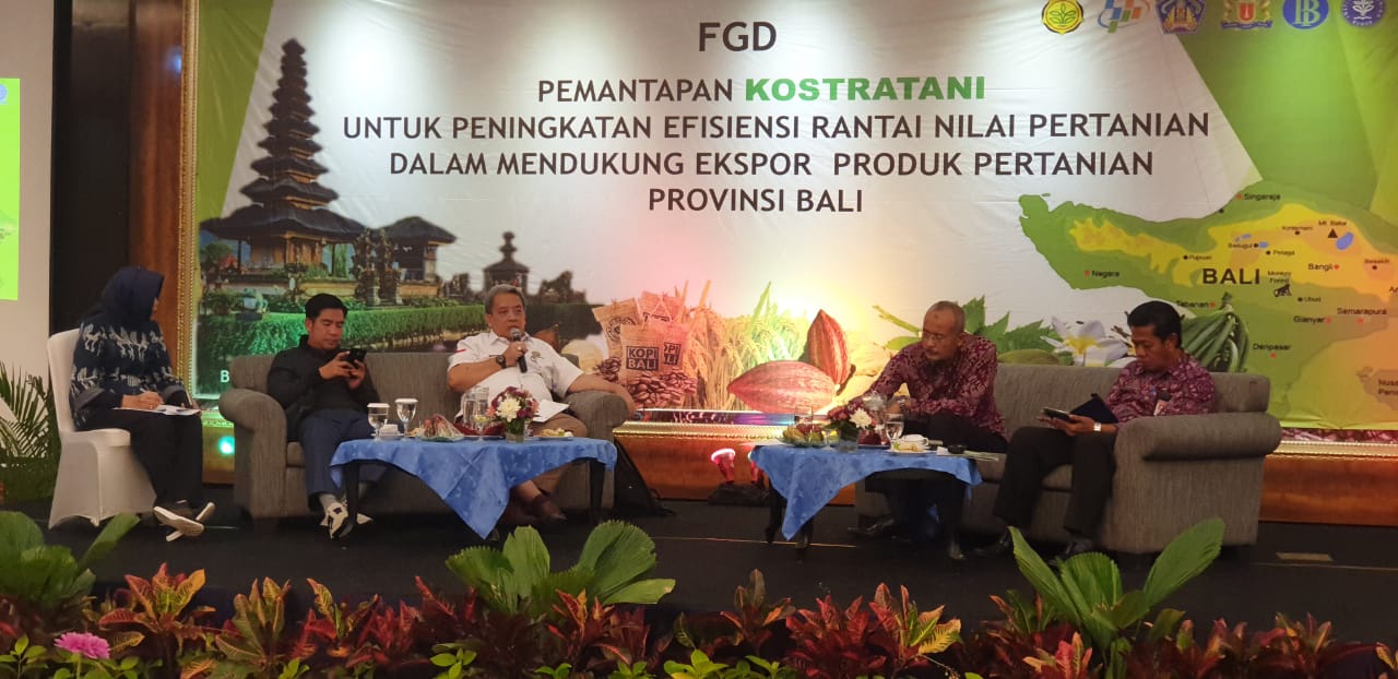 Focus Group Discussion (FGD) Pemantapan Kostratani Dalam Mendukung Ekspor Produk Pertanian, di Bali, Selasa (25/2).