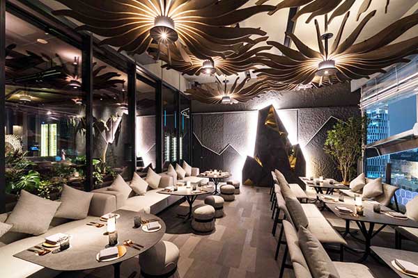 Interior restoran Animale.