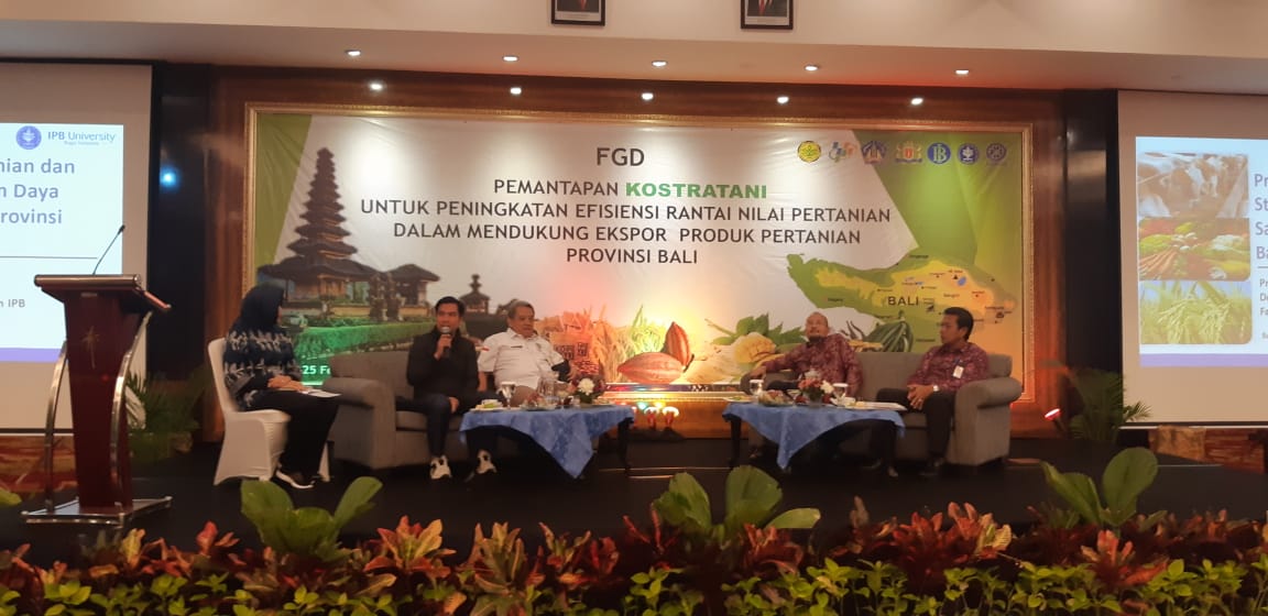 Focus Group Discussion (FGD) Pemantapan Kostratani Dalam Mendukung Ekspor Produk Pertanian, di Bali, Selasa (25/2). 